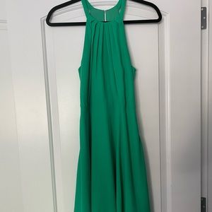Express Emerald Green Flowy Dress